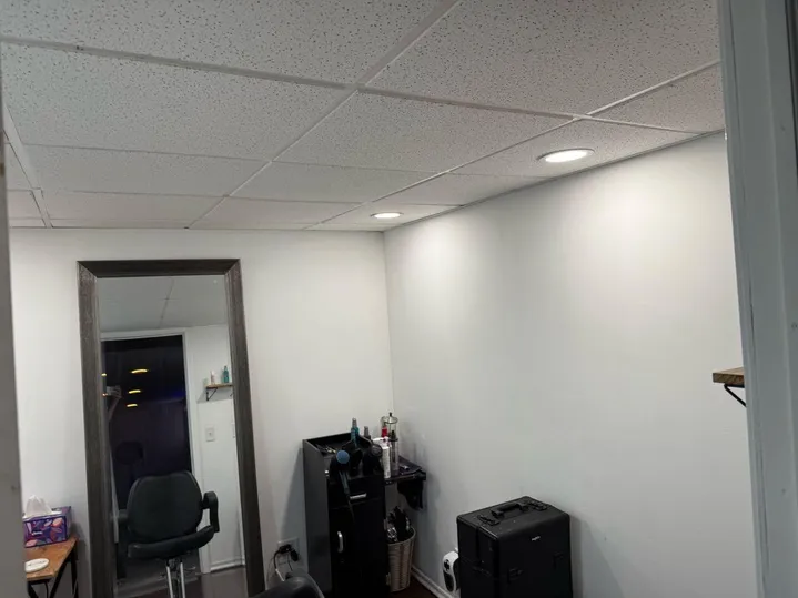 Basement Remodel - New Lightings, Custom Made Cabinet, Sliding Door - Image 6