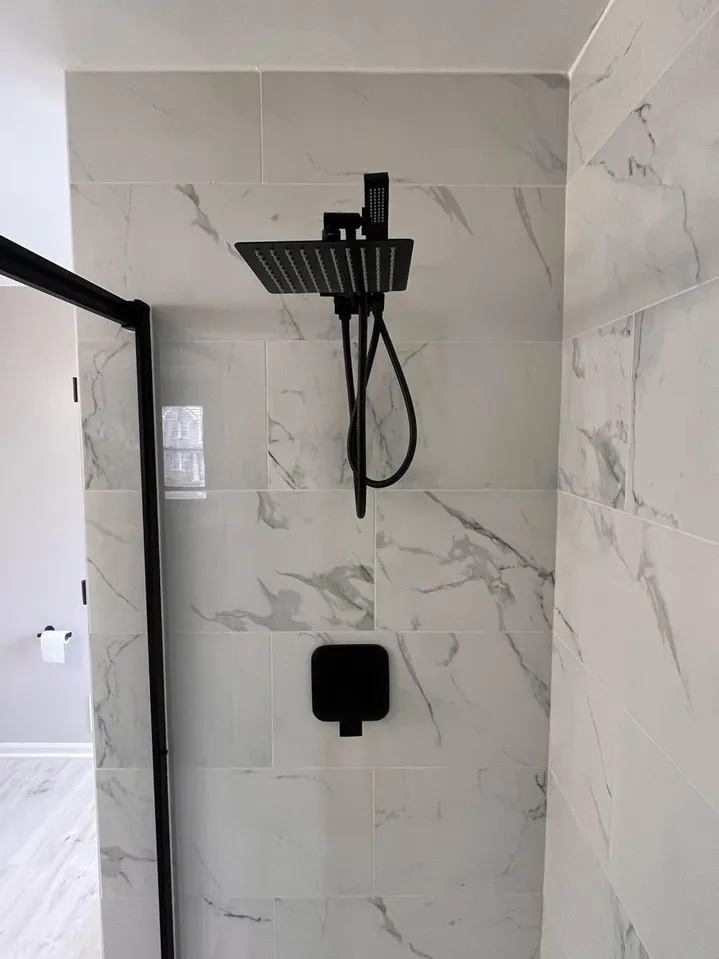 Bathroom Full Reno - Shower Enclosure, Tile, Sink, Floor, New Toliet - Image 6